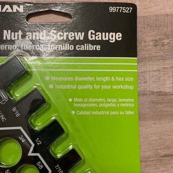 Hillman Bolt, Nut & Screw Gauge, Metric Black - Picture 8 of 8